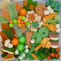 School Color's Candy Charcuterie Board in Lucite Acrylic Tray